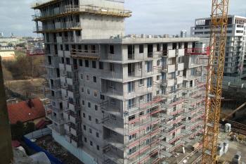 Postępy prac na budynkach A, B, C - Paderewskiego Park